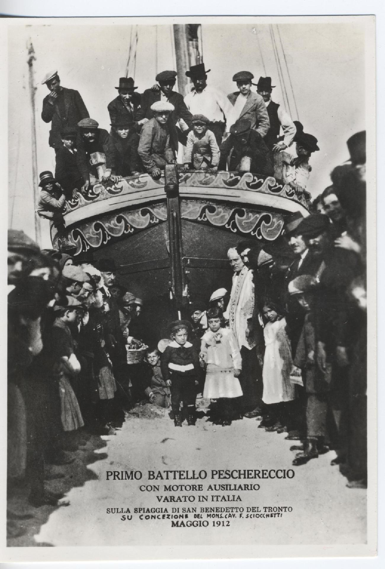 Prime barche con motore ausiliario - Archivio storico comunale di San Benedetto del Tronto