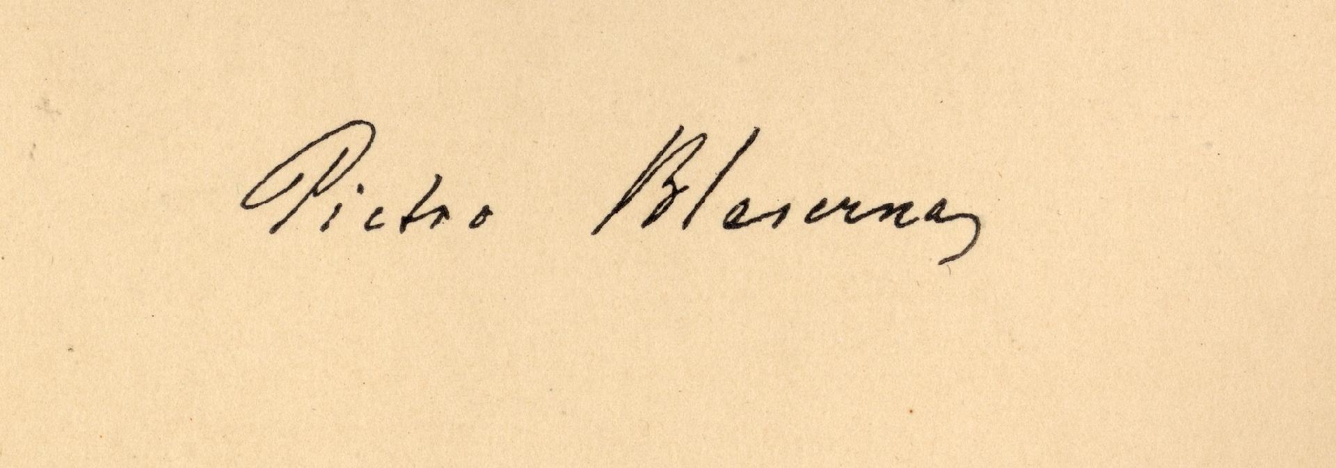 Firma di Pietro Blaserna - Museo Nazionale della Scienza e della Tecnologia Leonardo da Vinci di Milano