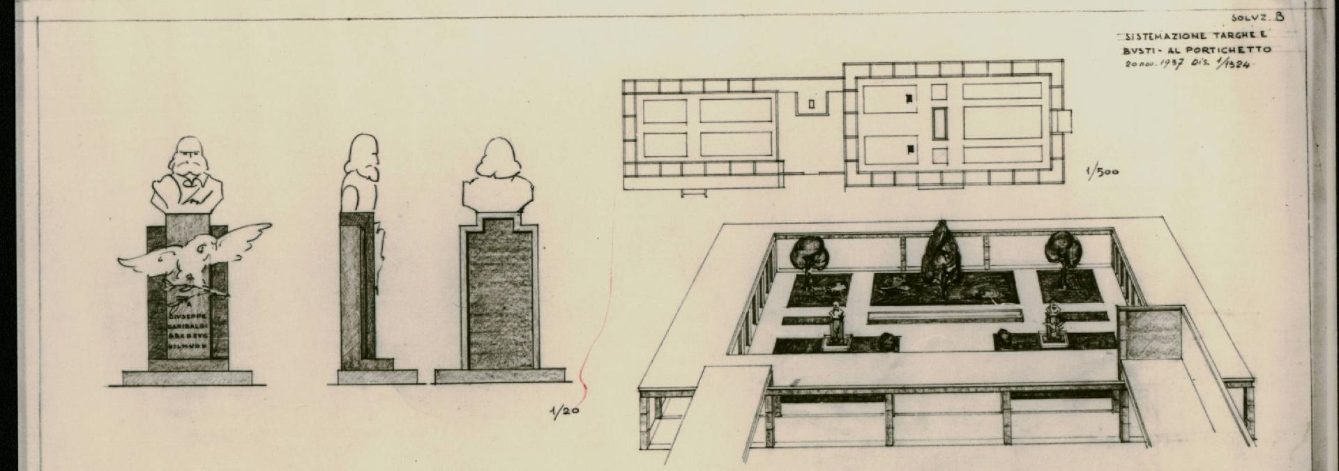 Quadriportico_Disegno (oggi al posto del Quadriportico sorge la Cappella universitaria) - CC BY-SA Sapienza Università di Roma